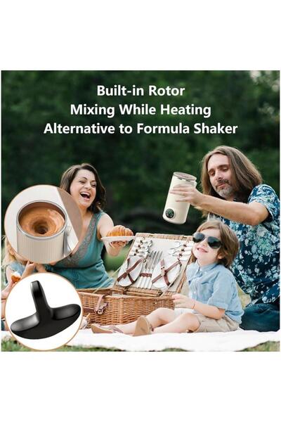 Tradeo Rechargeable Insulated Magnetic Mixing Cup with Temperature Control & Auto Stirring