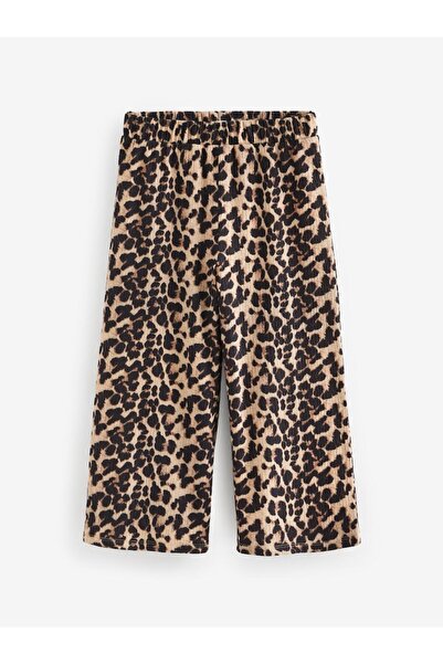 Colorstories Girl's Leopard Patterned Wide Leg Trousers