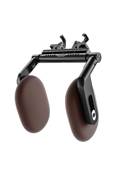 ZEQAS Παιδικό προσκέφαλο αυτοκινήτου, ρυθμιζόμενο, καφέ ύφασμα, βάση στήριξης προσκέφαλου, για καθίσματα αυτοκινήτου με ρυθμιζόμενη ράβδο