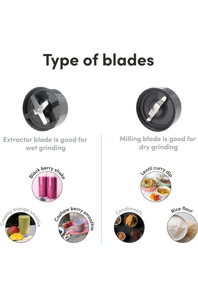 Nutribullet 900 Watts, 9 Piece Set, Multi-Function High Speed Blender, NB-201