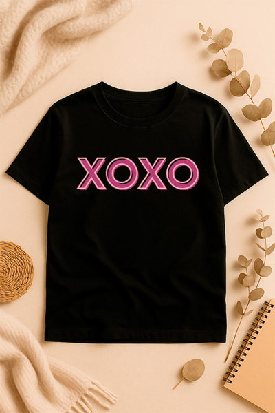 SVART WEAR Xoxo Oversized Printed Tshirt with Print T-Shirt Front Side Printed Fancy Trendy