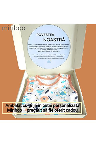 Miriboo Sleeping Bag for Babies and Children, 6-12 months, Winter, 1.5 TOG, 100% Cotton, Temperature Indicator