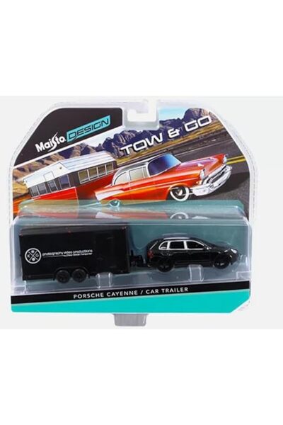Maisto 1:64 Scale Porsche Cayenne with Trailer