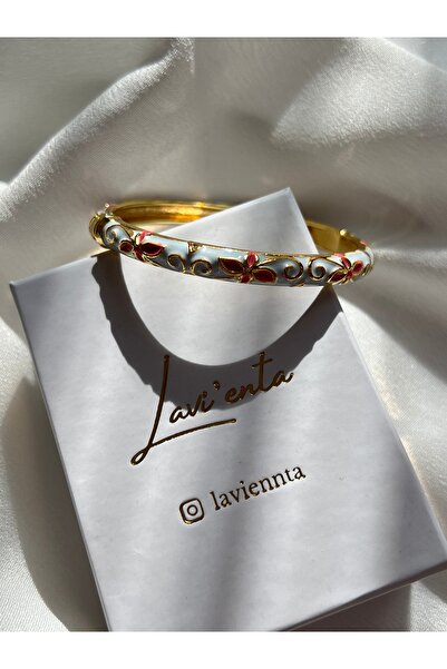 Lavienta سوار من الفولاذ المطلي بالذهب