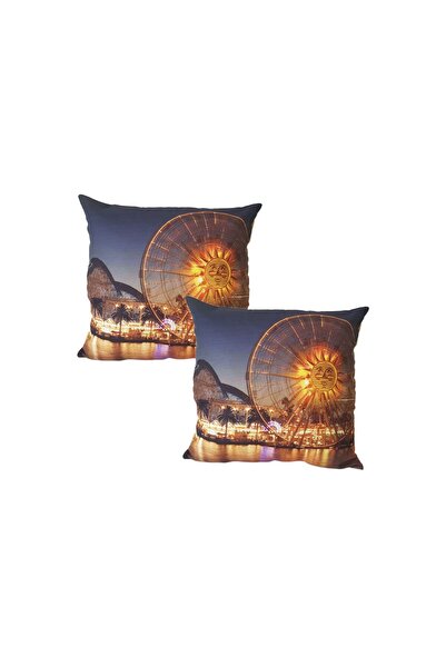 EHA Set of 2 pillowcases, carnival wheel print, 43x43 cm, EHA, 26