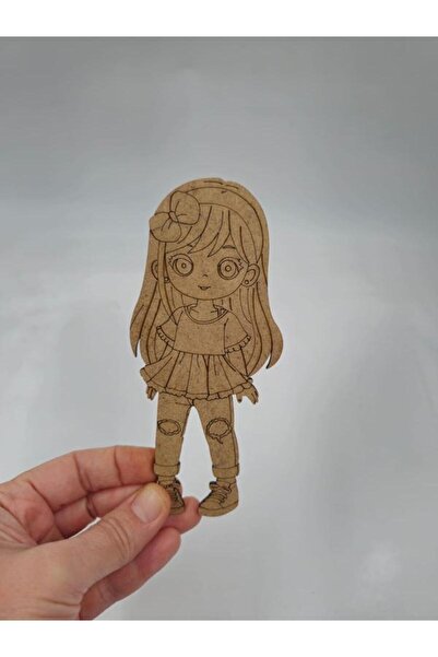 Mu Art Ahşap 15 قطعة من مجموعة الرسم الخشبية اللطيفة للفتيات رقم 5، نشاط فني ...