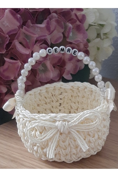 örgüdelisi MİNİ İSME ÖZEL KIZ ÇOCUK HASIR SEPET YENI DOĞAN, DOĞUM GÜNÜ ,MEVLİ...