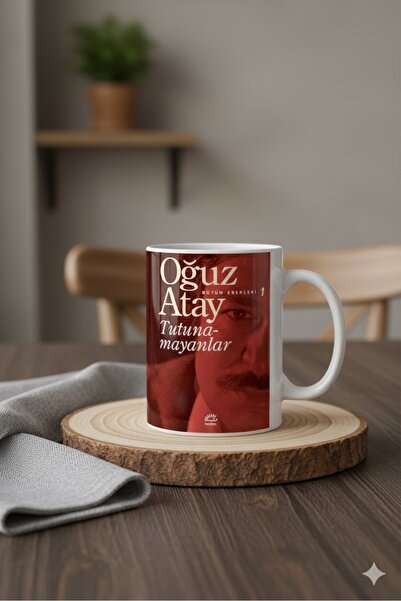 sartre art "Oguz Atay Tutunamayanlar" Kişiye Özel Özel Kapak Tasarımlı Kupa (...