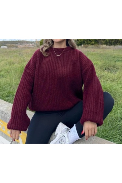 DİMA Standard Size Plain Basic Knitwear Sweater