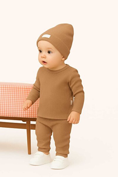 ESLA KİDS Baby Hat and Double Set