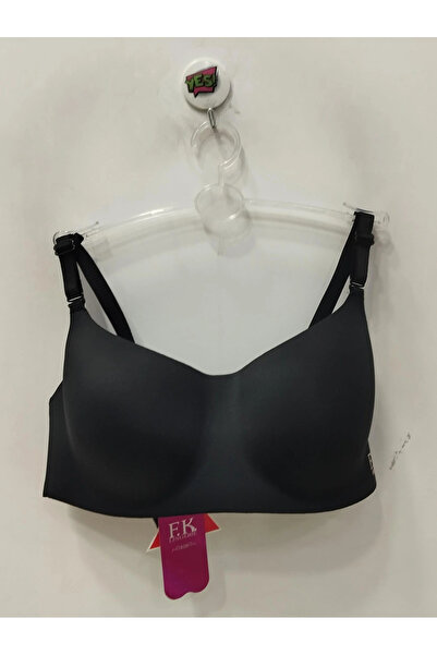 F.K Women's Unpadded and Underwire-Free Soft Black Bra