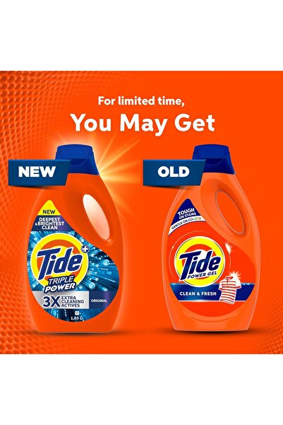 Tide Triple Power Original Liquid Detergent, 4L