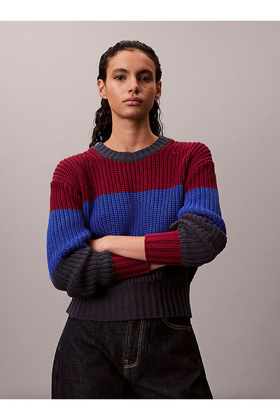 Calvin Klein Chunky Stripe Relaxed Sweater
