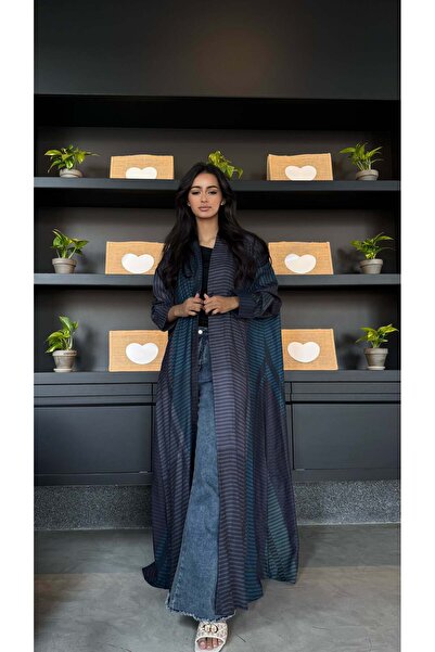 AYA mw1535-Abaya-Linen-Print-Text-Cloche