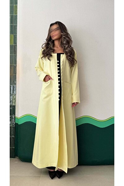 AYA عباية بليزر أصفر هادئ