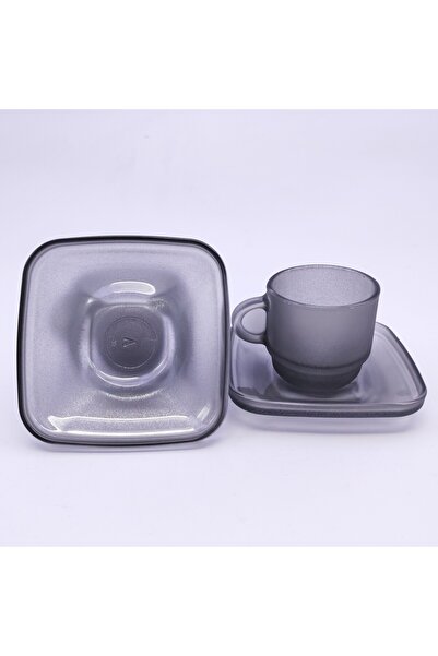 sharp&art Glass Coffee Cup Set, 2 Person, 80 Ml.