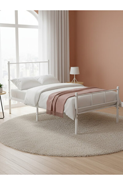 Bec4 Sturdy metal bed 90*190cm with an elegant design