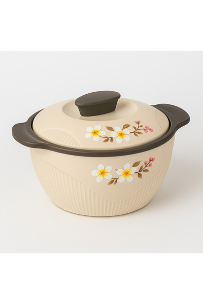 Stylo Insulated casserole with lid, stainless steel interior, 3.05L