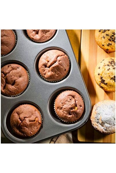 Beysa Muffin Kek Kalıbı 6’lı Tepsi Teflon Yapışmaz 26X18 cm