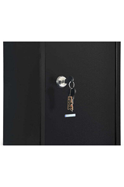 RUBIK صندوق أمان كبير بمفاتيح، خزانة أمان يدوية للمنزل والمكتب، 13 كجم (50 × ...