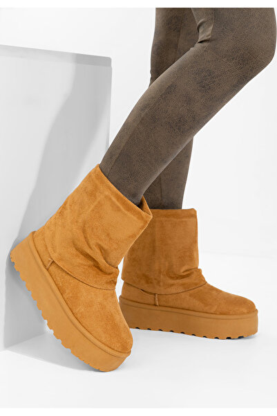 B T Shoes Janesia camel platform ogg boots