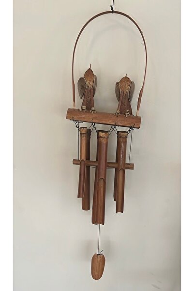 Lorena Home Decor İkili kuş Figürlü rüzgar çanı