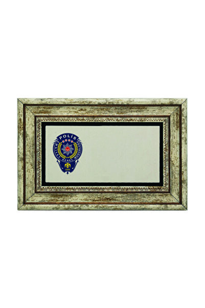 Sadrazam Name Can Be Written, Safety Inspectorate Police Logo B Printed Natural Stone Table 20cm X 30cm |   2K-Egm1