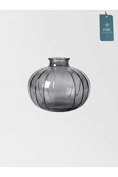 YNSK Luxury | Minimalist Decor Glass Vase - 12 X 10 X 3.5 cm
