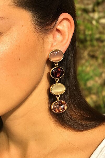 Luxury Vintage Swinging Oval Earrings