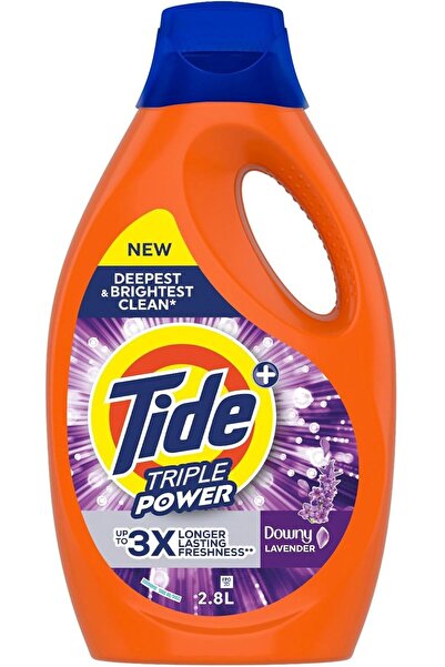 Tide Triple Power with a Touch of Downy Lavender Liquid Detergent, 2.8L