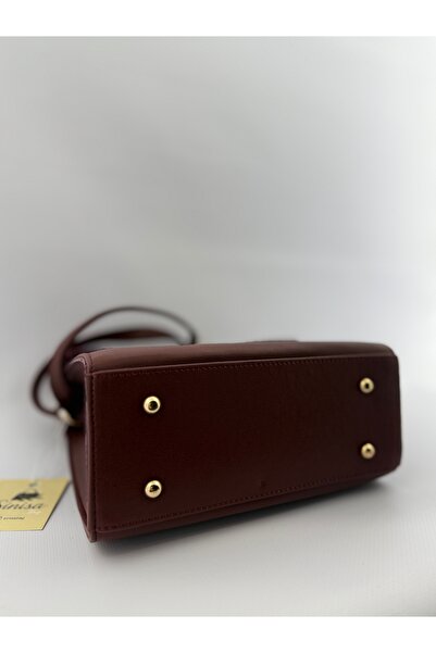 SİNİSA BAG Women's Vintage Model Suede Detailed Shoulder Bag