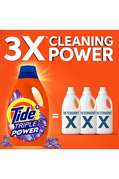 Tide Triple Power with a Touch of Downy Lavender Liquid Detergent, 2.8L