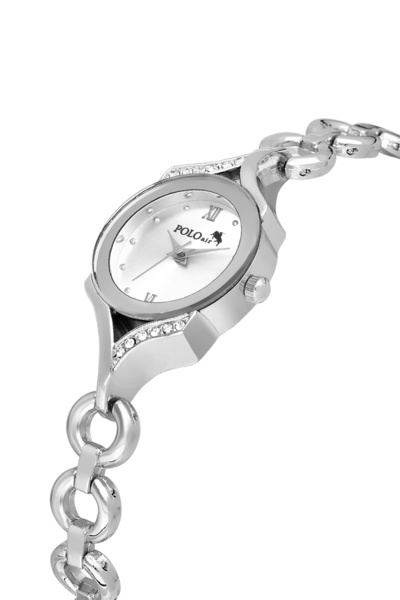 Polo Air Chain Ring Cord Women Wristwatch Silver Color Pl-1571B2X