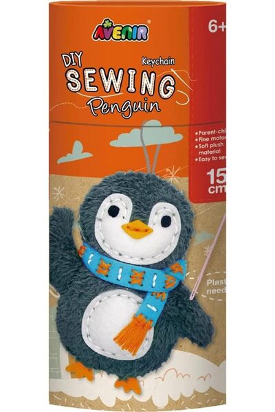 AVENİR CH1626 دمية خياطة على شكل بطريق، ألوان مختلطة