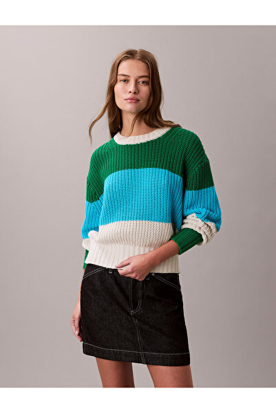 Calvin Klein سترة مريحة ذات خطوط سميكة