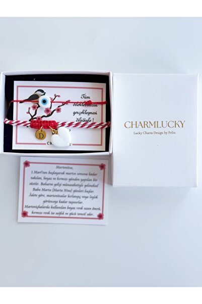 CHARMLUCKY Murano Heart Charm Bracelet