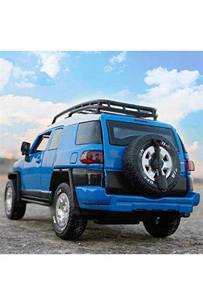 MSZ Toyota FJ Cruiser Die-Cast 1:32 Pull Back with Lights & Sounds (Blue)