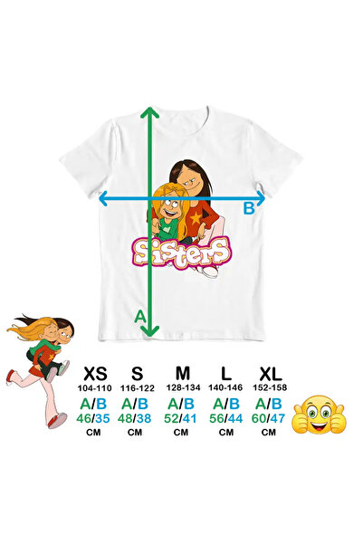 OEM Kids Girls' T-Shirt The Sisters Adventures