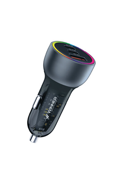 WINNER 82.5W Car Charger (USB + Type-C + Type-C)