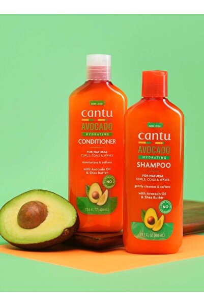 Cantu شامبو وبلسم مرطب بالأفوكادو وزبدة الشيا 400 مل - للشعر التالف