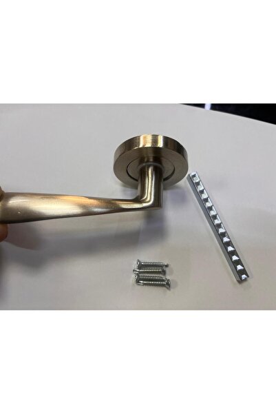 bues bravo rozetli sol basar çelik kapı kolu alüminyum