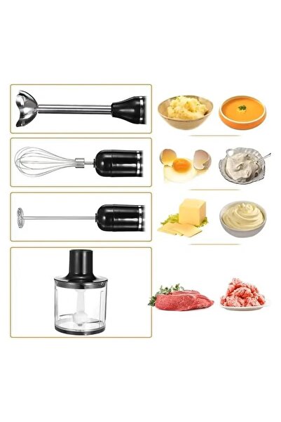 Alim Sokany Hand Blender 5-in-1 800W, 2-Speed Multifunctional