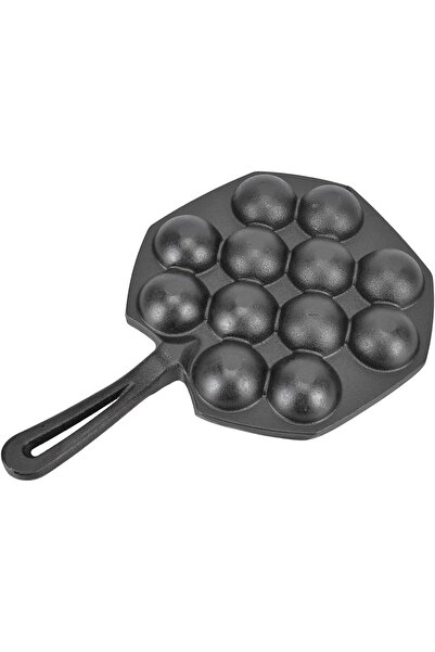 lnkoo High Strength 12 Hole Cast Iron Puff Pastry Pan for Restaurants