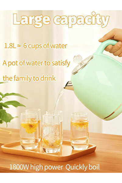 Arab Dalla Kettle with Boil Dry Protection ,Auto Shut Off, Tea or Coffee 1.8L