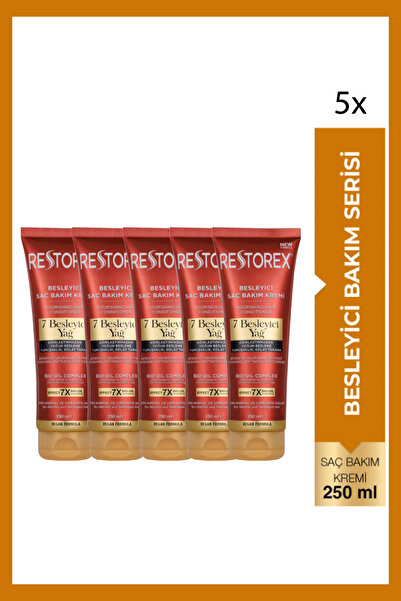 Restorex Besleyici Bakım Saç Kremi 250 Ml - 7 Besleyici Yağ Göz Alıcı Parlakl...