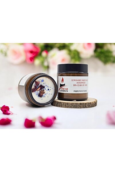 Fresh Candles Lilac and Jasmine Scented Candle 120g, glass