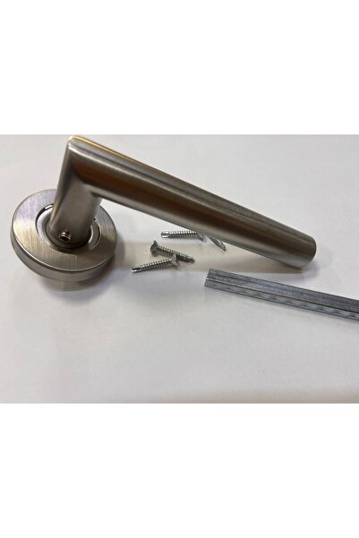 bues Paslanmaz rozetli SAĞ TUTUŞ çelik kapı kolu