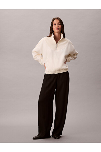 Calvin Klein Polar Fleece Zip Neck Sweatshirt