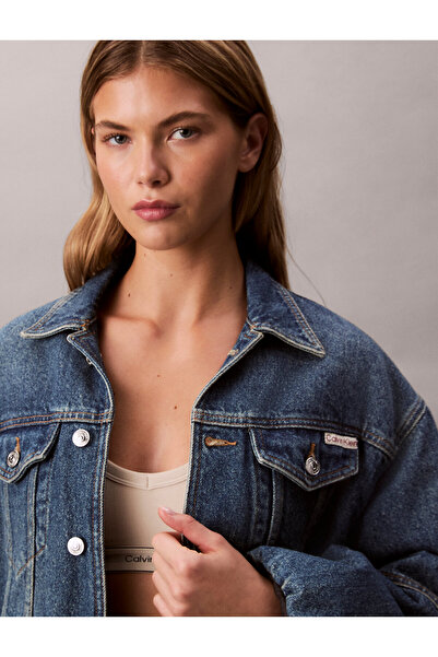 Calvin Klein Relaxed Denim Bubble Jacket