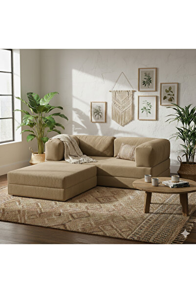 DECHOME 160X160 Köşe Takımı | Köşe Koltuk | Modüler Köşe Takımı | Yataklı L K...